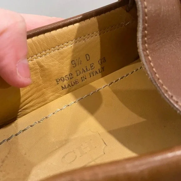 Coach men's caramel brown loafers, size 9.5 - Picture 15 of 16